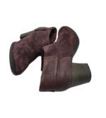 Botine dama Clarks, 41, piele intoarsa, mov - imagine 4