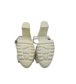 Sandale dama 35, imitatie de piele, alb - imagine 5