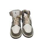 Adidasi barbati  43, imitatie de piele, material textil, alb gri - imagine 3