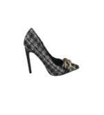 Pantofi dama  River Island 37, material textil, alb negru