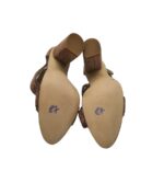 Sandale dama Zara 37, imitatie de piele, bej - imagine 5