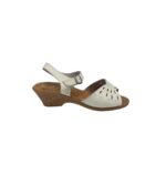 Sandale dama 38, piele, alb