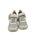Adidasi copii H&M, 30, imitatie de piele, material textil, alb gri - imagine 3