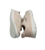 Adidasi dama Skechers, 38, material textil, bej - imagine 4