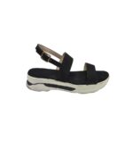 Sandale dama 39, material textil, negru