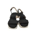 Sandale dama 39, material textil, negru - imagine 3