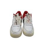 Adidasi dama Nike, 38, imitatie de piele, piele, alb rosu - imagine 3