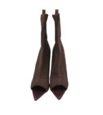 Botine dama vara Ego, 38, material textil, maro - imagine 3