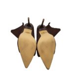 Botine dama vara Ego, 38, material textil, maro - imagine 5