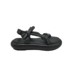 Sandale dama 40, imitatie de piele, negru