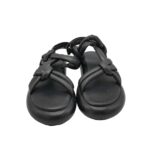Sandale dama 40, imitatie de piele, negru - imagine 3