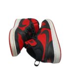 Adidasi dama Nike, 38, imitatie de piele, piele, negru rosu - imagine 4
