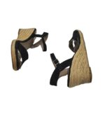 Sandale dama Tamaris, 36, material textil, negru - imagine 3