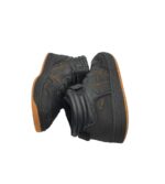 Adidasi copii Vty 33, imitatie de piele, negru - imagine 4