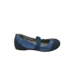 Balerini dama Top, 37, imitatie de piele, albastru
