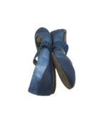 Balerini dama Top, 37, imitatie de piele, albastru - imagine 4