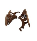 Sandale dama 40, piele intoarsa, maro - imagine 3