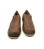 Mocasini barbati Salamander, 45, piele intoarsa, piele, maro - imagine 3