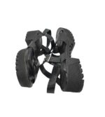 Sandale dama 40, imitatie de piele, negru - imagine 4