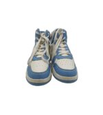 Adidasi dama 41, imitatie de piele, alb albastru - imagine 3