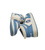 Adidasi dama 41, imitatie de piele, alb albastru - imagine 4