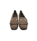 Mocasini dama Si 40, piele intoarsa, bej - imagine 3