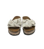 Saboti dama 38, imitatie de piele, alb - imagine 3