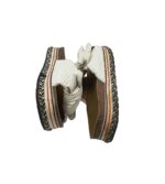 Saboti dama 38, imitatie de piele, alb - imagine 4