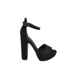 Sandale dama Trufjfle, 38, material textil, negru