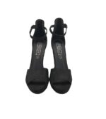 Sandale dama Trufjfle, 38, material textil, negru - imagine 3