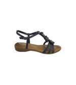 Sandale dama 41, imitatie de piele, gri