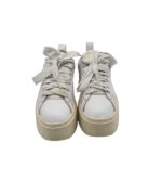 Adidasi dama Puma, 36, imitatie de piele, piele, alb - imagine 3
