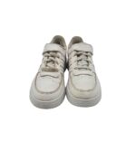 Adidasi copii Adidas, 35, imitatie de piele, alb - imagine 3