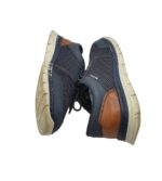 Adidasi barbati Rieker, 41, imitatie de piele, material textil, bleumarin - imagine 4