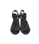Sandale dama Lasocki 39, piele intoarsa, negru - imagine 3