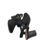 Sandale dama Lasocki 39, piele intoarsa, negru - imagine 4