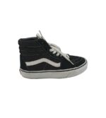 Tenisi barbati Vans, 42, piele intoarsa, material textil, negru