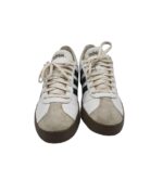 Adidasi barbati Adidas, 41, imitatie de piele, alb - imagine 3