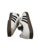 Adidasi barbati Adidas, 41, imitatie de piele, alb - imagine 4