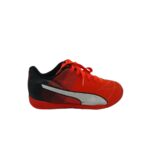 Adidasi copii Puma, 37, imitatie de piele, rosu negru