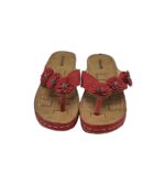 Saboti dama Fashion, 38, imitatie de piele, rosu - imagine 3