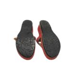 Saboti dama Fashion, 38, imitatie de piele, rosu - imagine 5