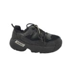 Adidasi barbati Sayota, 40, imitatie de piele, material textil, negru