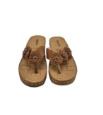 Saboti dama Fashion, 39, imitatie de piele, maro - imagine 3
