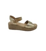 Sandale dama Papaya 38, imitatie de piele, auriu