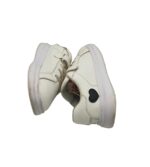 Adidasi copii  35, imitatie de piele, alb - imagine 4