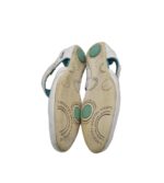 Balerini dama  Lacoste, 37, piele, alb - imagine 4