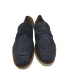 Mocasini barbati Pat Calvin, 44, piele intoarsa, bleumarin - imagine 3