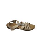 Sandale dama Identity, 38, imitatie de piele, material textil, bej