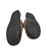 Saboti barbati  45, imitatie de piele, maro - imagine 5
